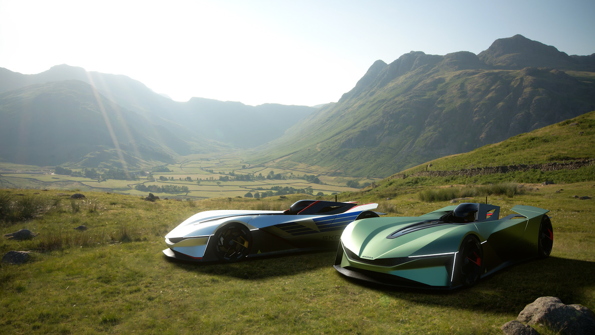 Škoda Vision Gran Turismo會開放兩種風格特異的塗裝:其中一種傳承了70年代著名的Škoda 130 RS賽車,而另一種的靈感則是取自於2022年公開的新世代 Vision 7S概念車。